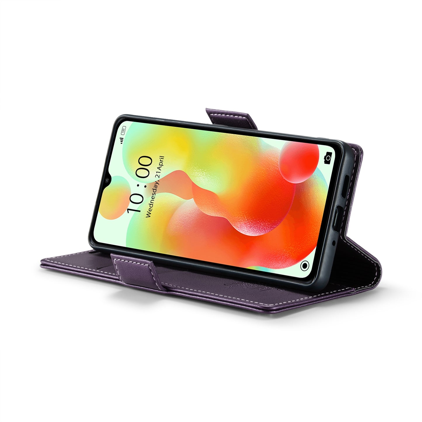 Xiaomi Redmi 11A Leather Wallet Case - RFID Blocking, Stand Function, Card Slots