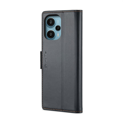 Xiaomi Poco F5 5G Leather Wallet Case - RFID Blocking, Stand Function, Card Slots