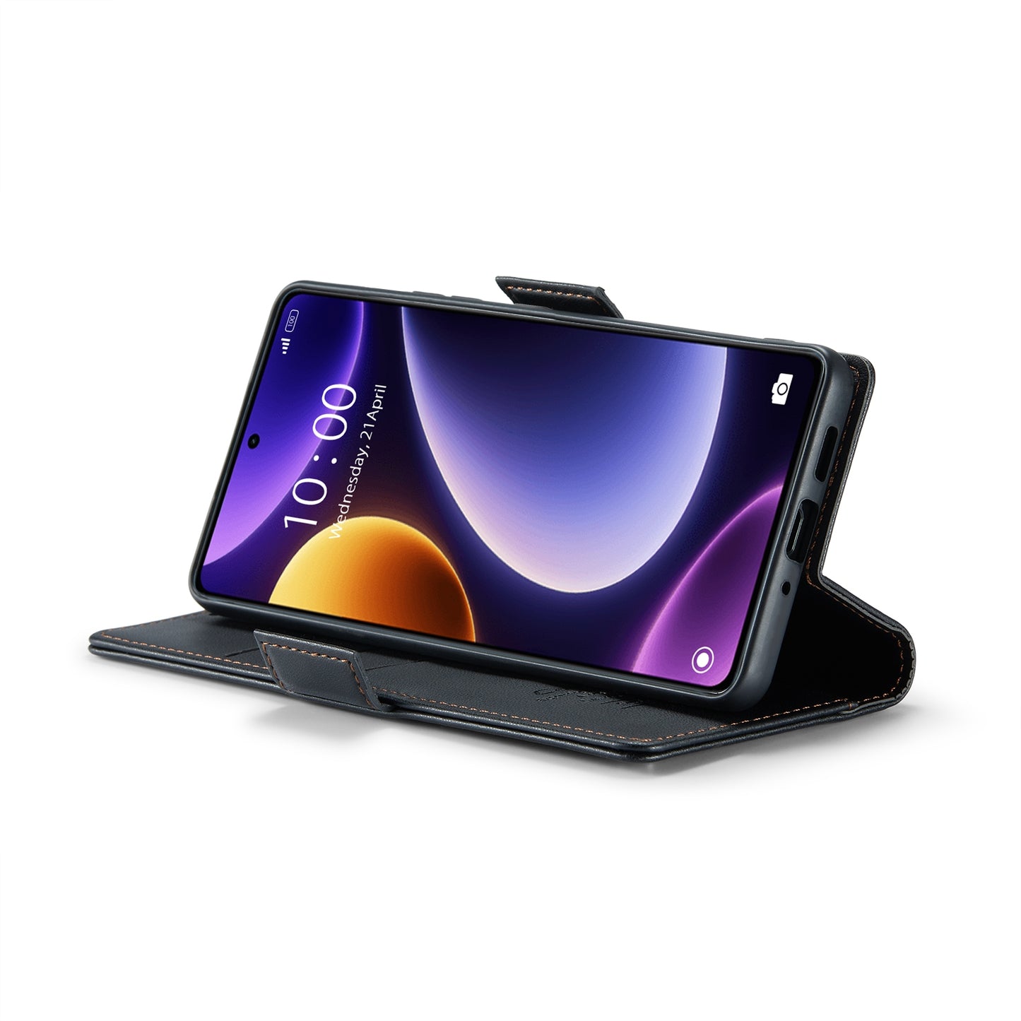 Xiaomi Redmi Note 12 Turbo 5G Leather Wallet Case - RFID Blocking, Stand Function, Card Slots