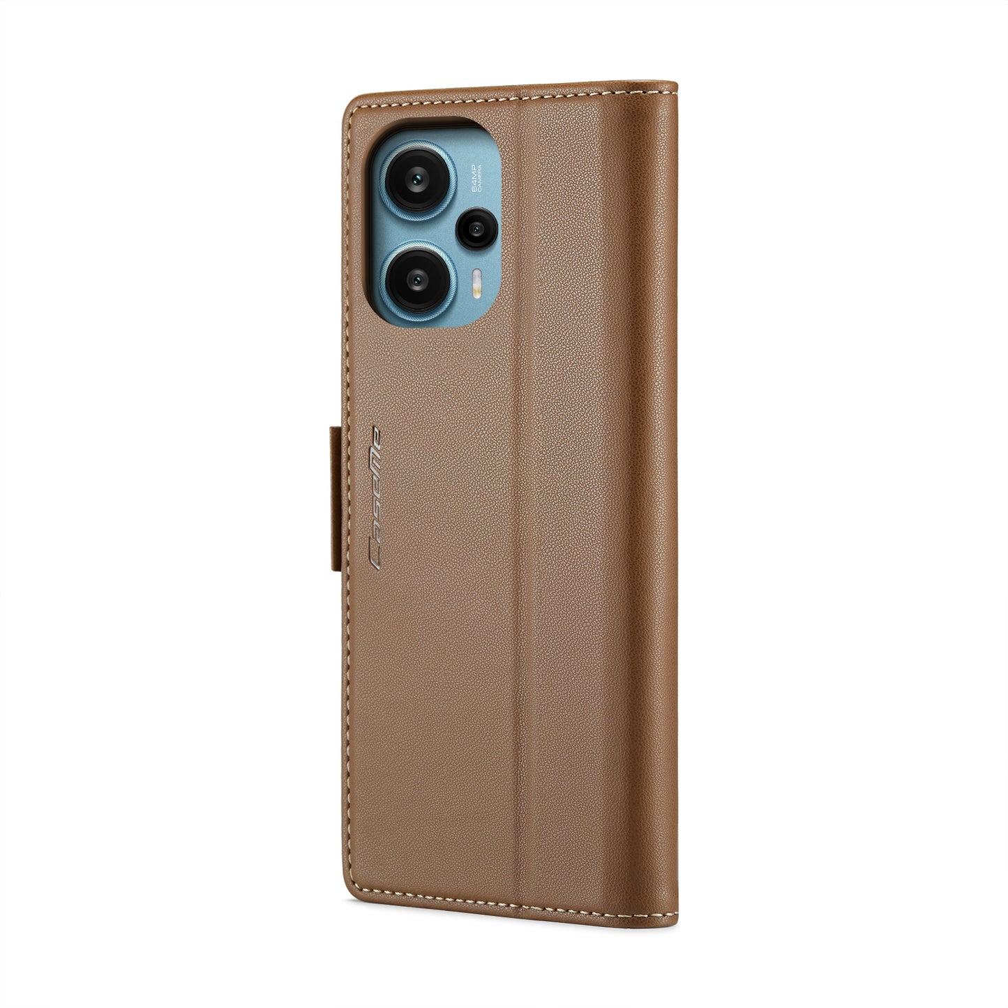 Xiaomi Poco F5 5G Leather Wallet Case - RFID Blocking, Stand Function, Card Slots