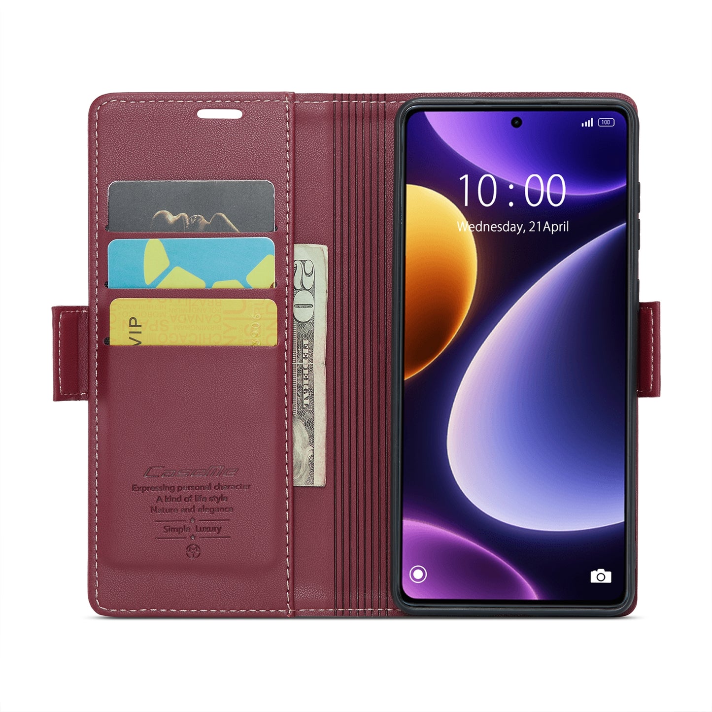 Xiaomi Redmi Note 12 Turbo 5G Leather Wallet Case - RFID Blocking, Stand Function, Card Slots
