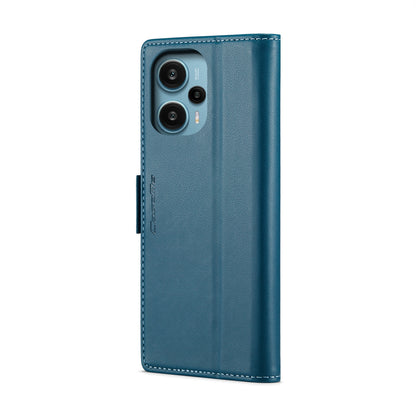 Xiaomi Redmi Note 12 Turbo 5G Leather Wallet Case - RFID Blocking, Stand Function, Card Slots