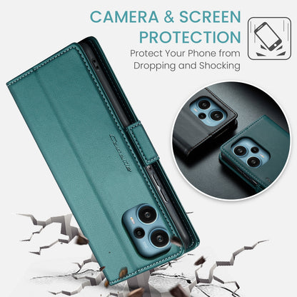 Xiaomi Redmi Note 12 Turbo 5G Leather Wallet Case - RFID Blocking, Stand Function, Card Slots