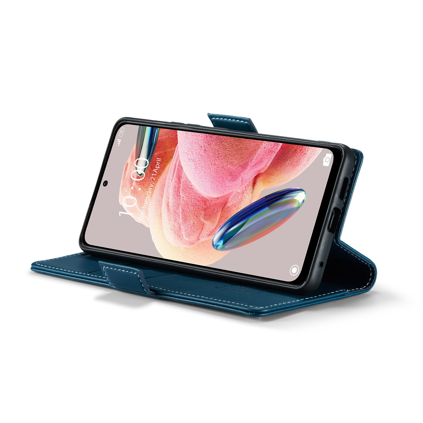 Xiaomi Redmi Note 12 4G Leather Wallet Case - RFID Blocking, Stand Function, Card Slots