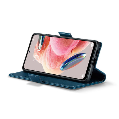Xiaomi Redmi Note 12 4G Leather Wallet Case - RFID Blocking, Stand Function, Card Slots