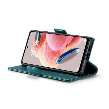 Xiaomi Redmi Note 12 4G Leather Wallet Case - RFID Blocking, Stand Function, Card Slots