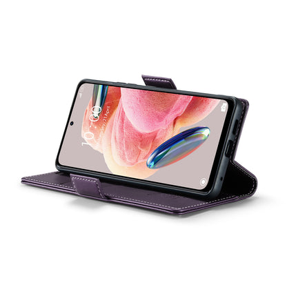 Xiaomi Redmi Note 12 4G Leather Wallet Case - RFID Blocking, Stand Function, Card Slots