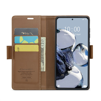 Xiaomi 12T/12T Pro Leather Wallet Case - RFID Blocking, Stand Function, Card Slots