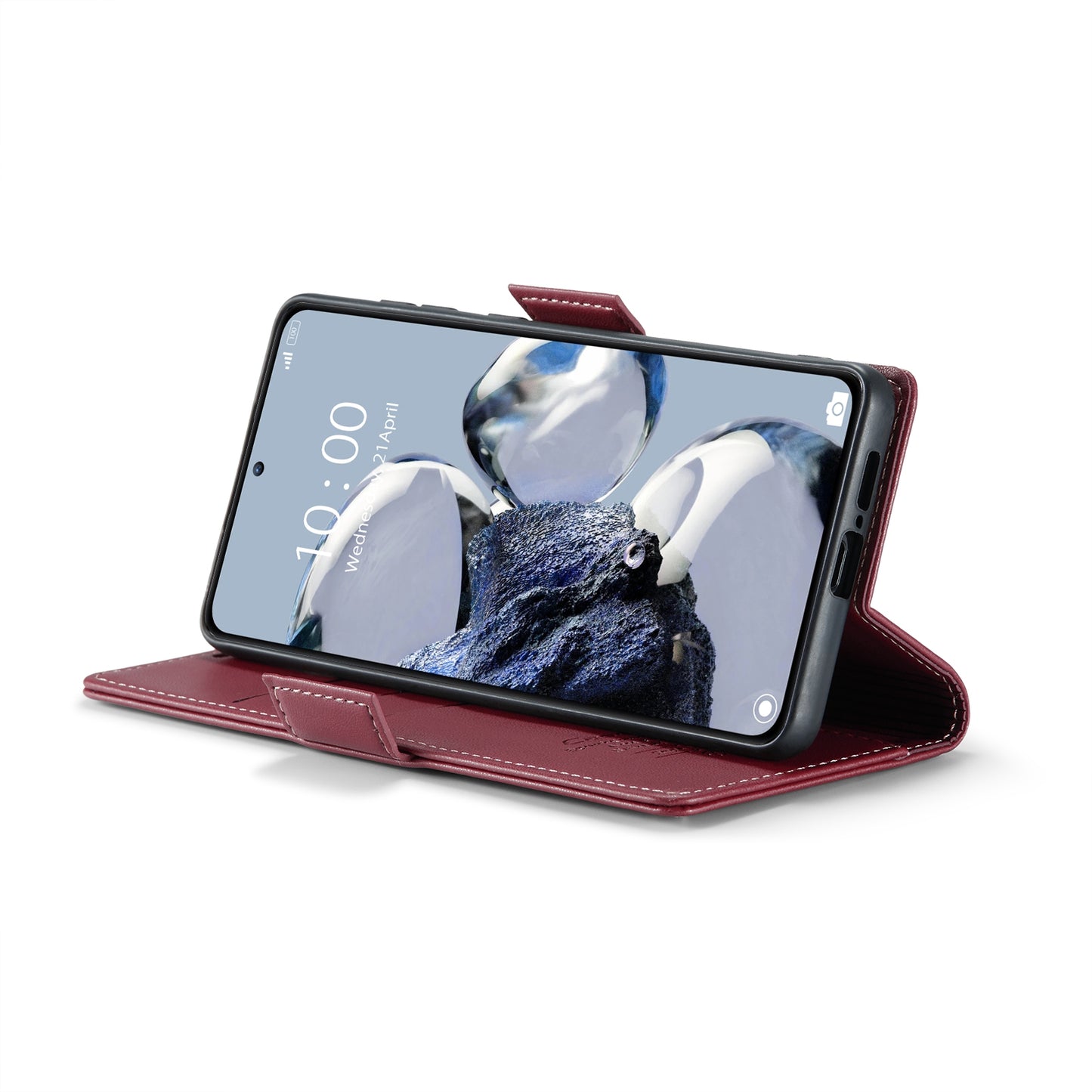 Xiaomi Redmi K50 Ultra Leather Wallet Case - RFID Blocking, Stand Function, Card Slots
