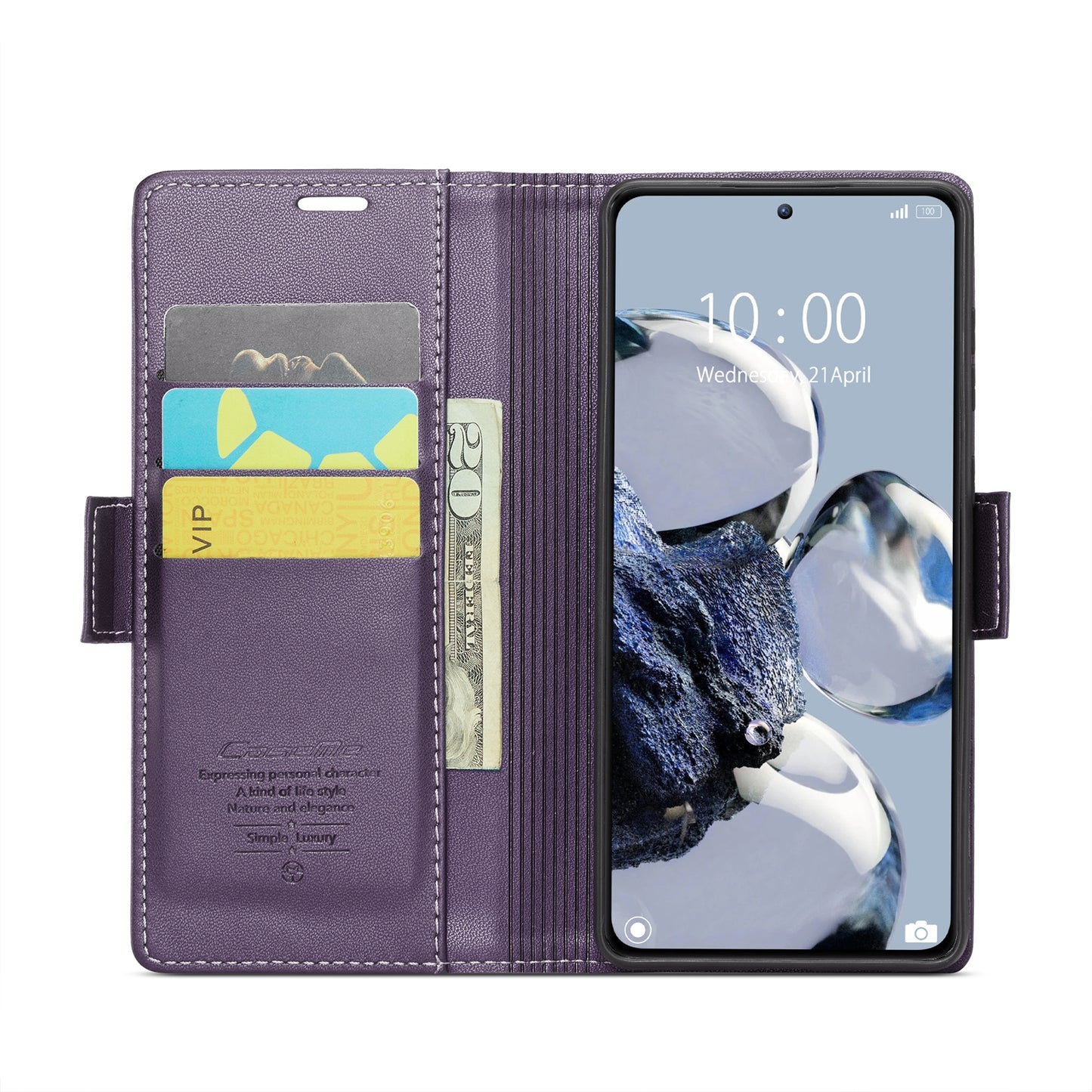 Xiaomi 12T/12T Pro Leather Wallet Case - RFID Blocking, Stand Function, Card Slots