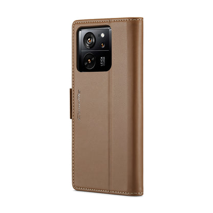 Xiaomi 13T/13T Pro Leather Wallet Case - RFID Blocking, Stand Function, Card Slots