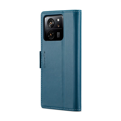 Xiaomi 13T/13T Pro Leather Wallet Case - RFID Blocking, Stand Function, Card Slots