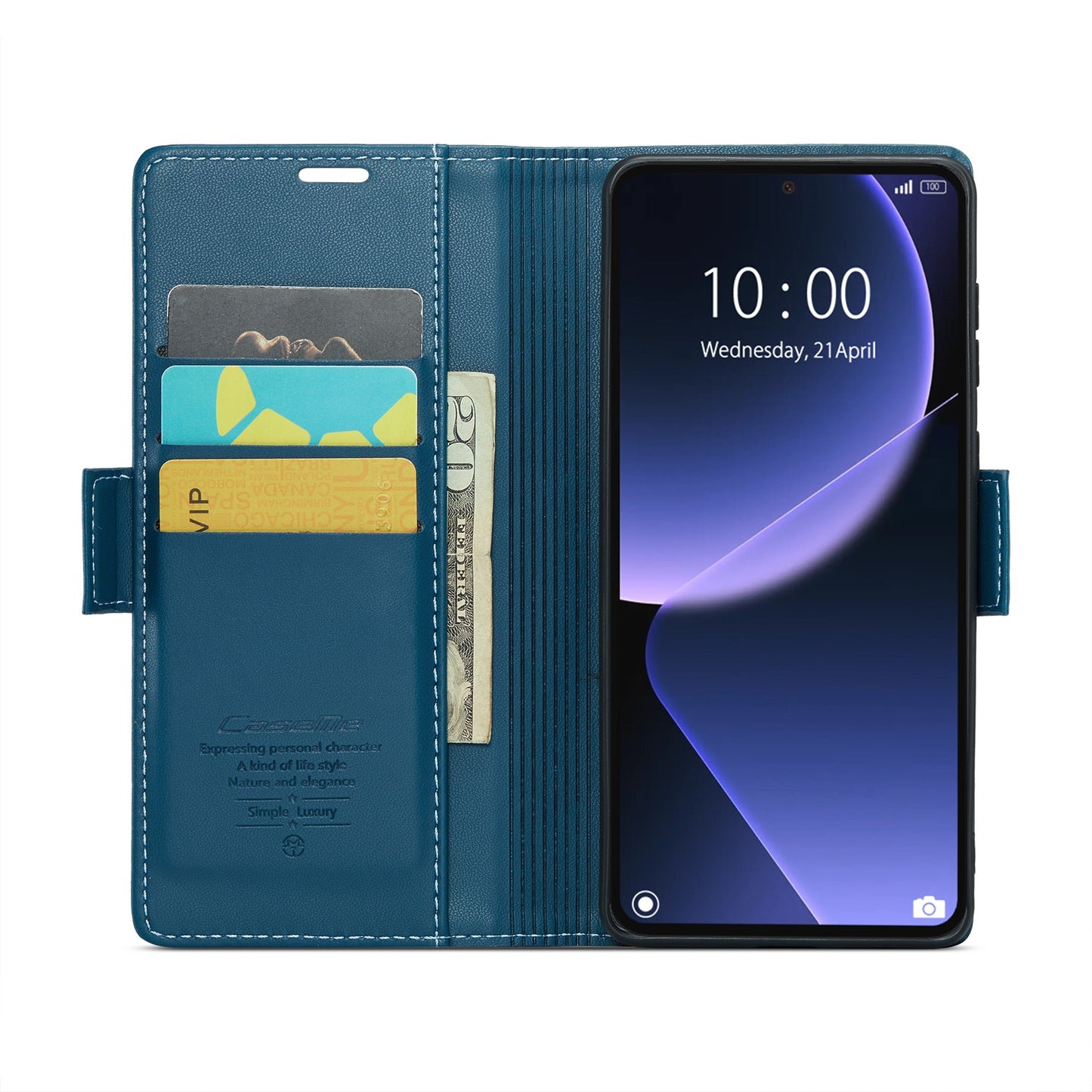 Xiaomi 13T/13T Pro Leather Wallet Case - RFID Blocking, Stand Function, Card Slots