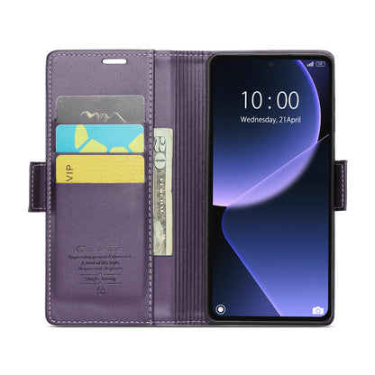Xiaomi 13T/13T Pro Leather Wallet Case - RFID Blocking, Stand Function, Card Slots