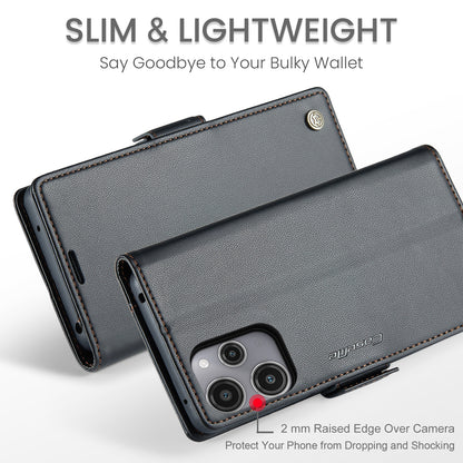 Xiaomi Redmi 12 4G／12 5G Leather Wallet Case - RFID Blocking, Stand Function, Card Slots