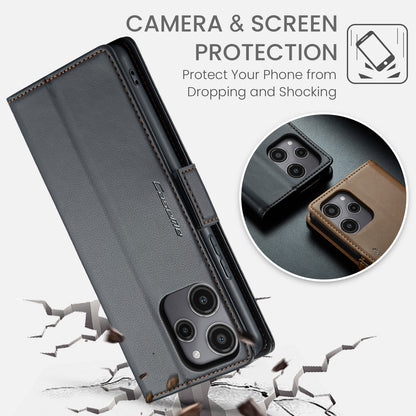 Xiaomi Redmi 12 4G／12 5G Leather Wallet Case - RFID Blocking, Stand Function, Card Slots