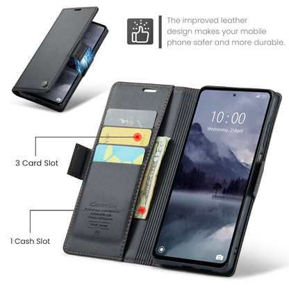 Xiaomi Redmi 12 4G／12 5G Leather Wallet Case - RFID Blocking, Stand Function, Card Slots