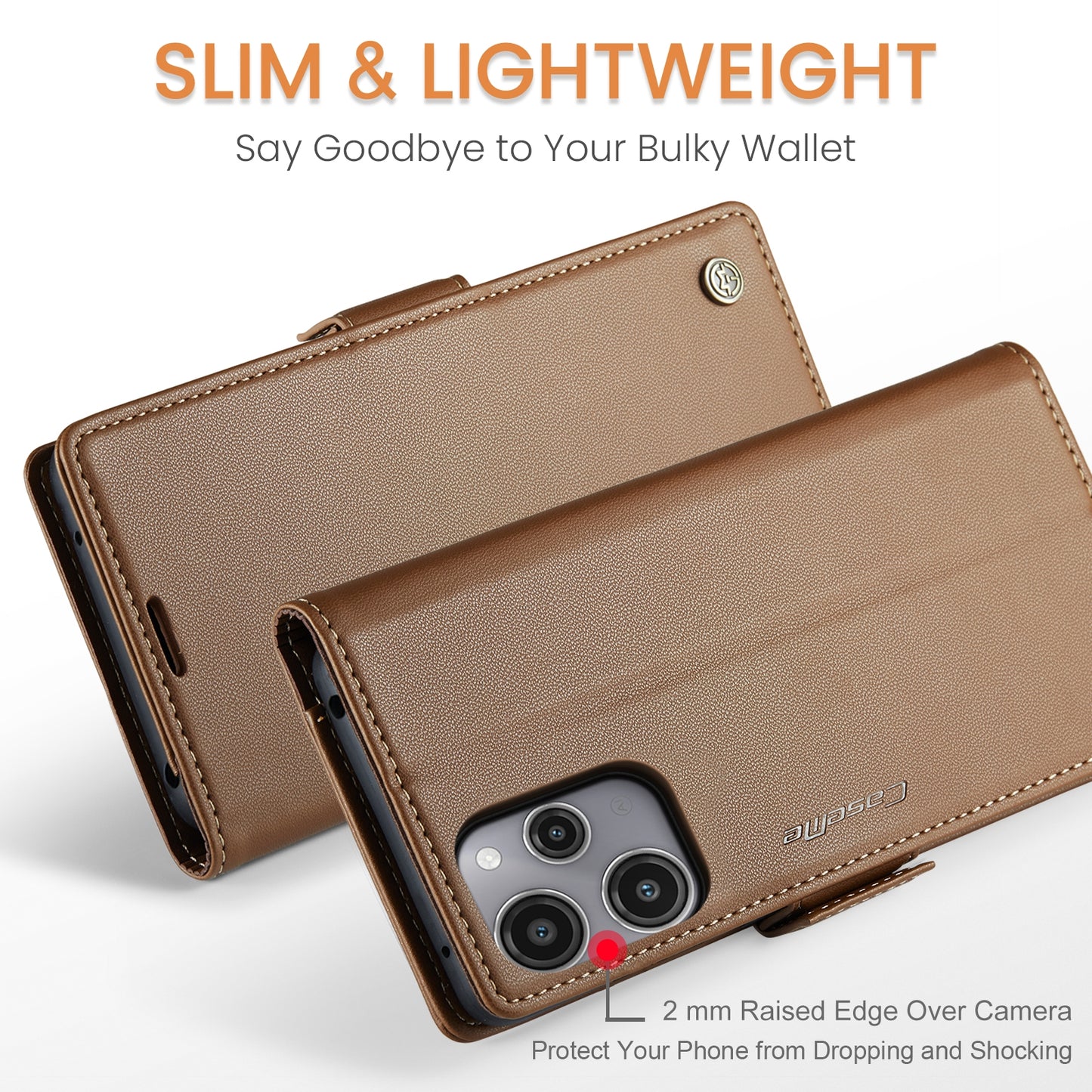 Xiaomi Note 12R Leather Wallet Case - RFID Blocking, Stand Function, Card Slots