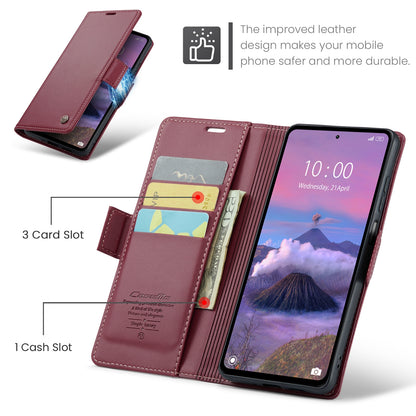 Xiaomi Note 12R Leather Wallet Case - RFID Blocking, Stand Function, Card Slots