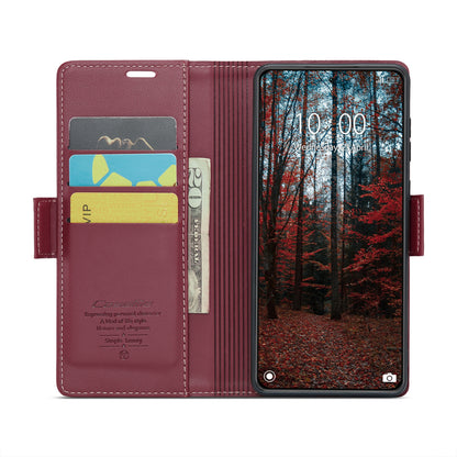 Xiaomi 14 Leather Wallet Case - RFID Blocking, Stand Function, Card Slots