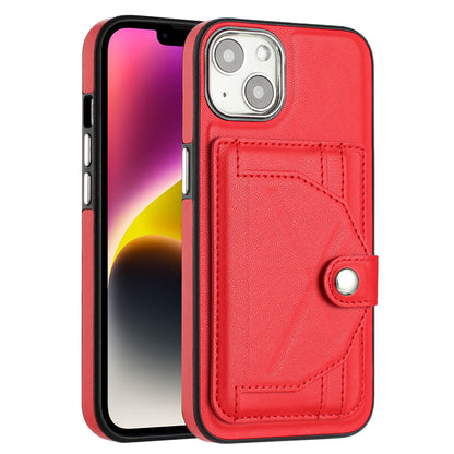 iPhone 14 Shockproof Leather Phone Case with Card Holder - Stylish, Durable, and Convenient