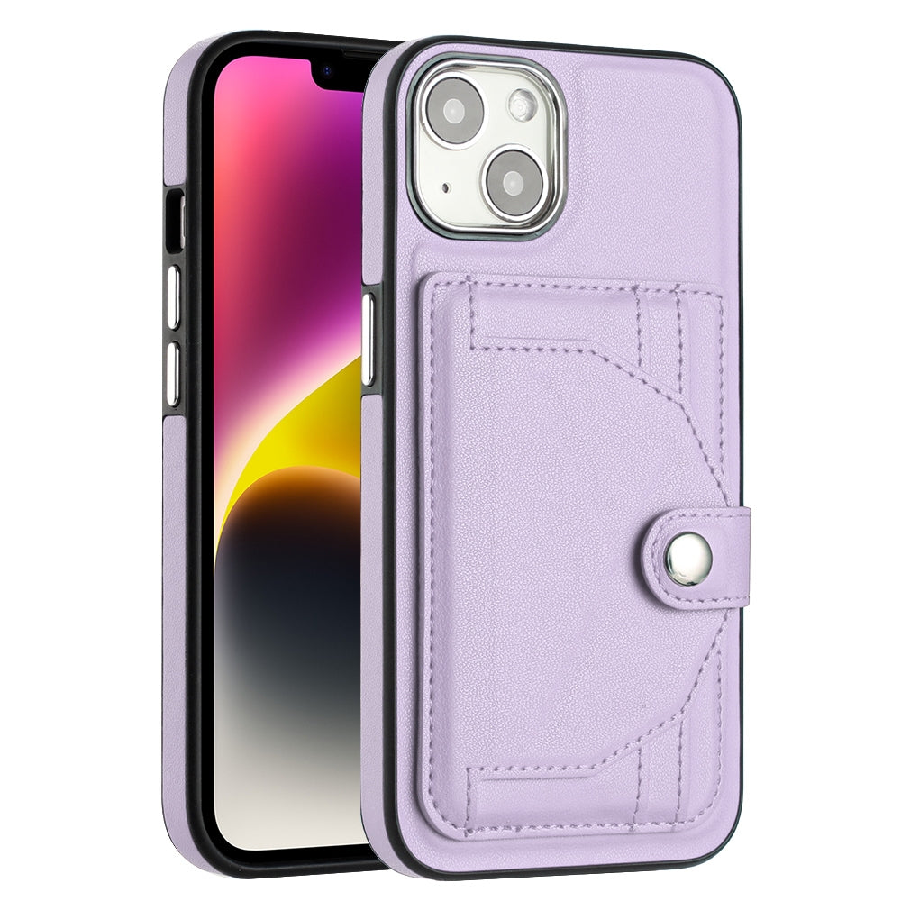 iPhone 14 Shockproof Leather Phone Case with Card Holder - Stylish, Durable, and Convenient