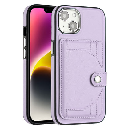 iPhone 14 Shockproof Leather Phone Case with Card Holder - Stylish, Durable, and Convenient
