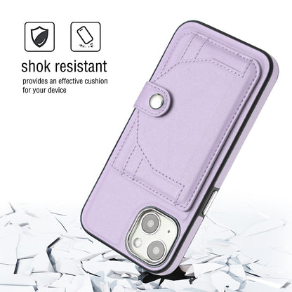 iPhone 14 Shockproof Leather Phone Case with Card Holder - Stylish, Durable, and Convenient