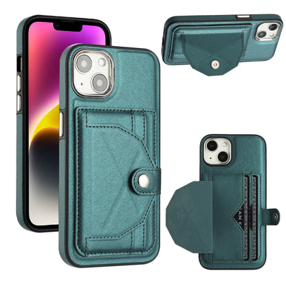 iPhone 14 Shockproof Leather Phone Case with Card Holder - Stylish, Durable, and Convenient