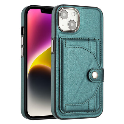 iPhone 14 Shockproof Leather Phone Case with Card Holder - Stylish, Durable, and Convenient