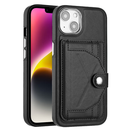 iPhone 14 Shockproof Leather Phone Case with Card Holder - Stylish, Durable, and Convenient