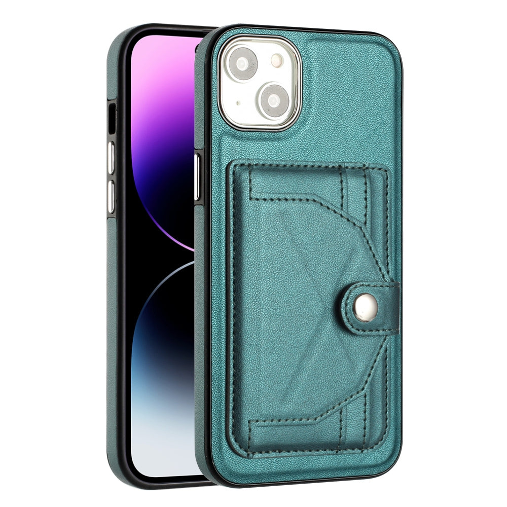 iPhone 14 Plus Shockproof Leather Phone Case with Card Holder - Stylish, Durable, and Convenient