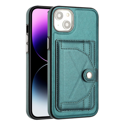 iPhone 14 Plus Shockproof Leather Phone Case with Card Holder - Stylish, Durable, and Convenient
