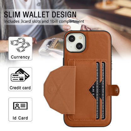 iPhone 14 Plus Shockproof Leather Phone Case with Card Holder - Stylish, Durable, and Convenient