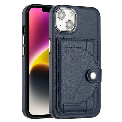 iPhone 13 Shockproof Leather Phone Case with Card Holder - Stylish, Durable, and Convenient