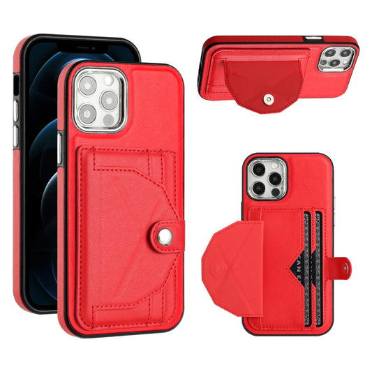 iPhone 12 Shockproof Leather Phone Case with Card Holder - Stylish, Durable, and Convenient