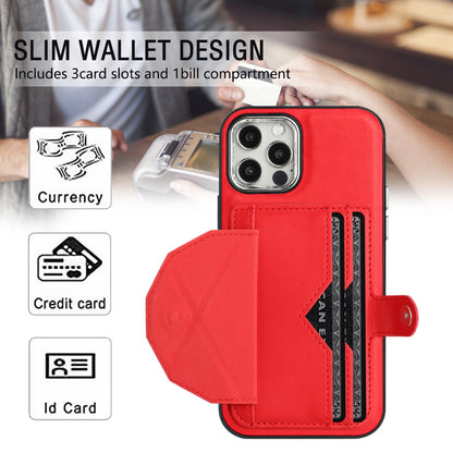 iPhone 12 Pro Shockproof Leather Phone Case with Card Holder - Stylish, Durable, and Convenient