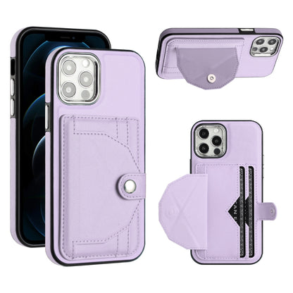 iPhone 12 Shockproof Leather Phone Case with Card Holder - Stylish, Durable, and Convenient