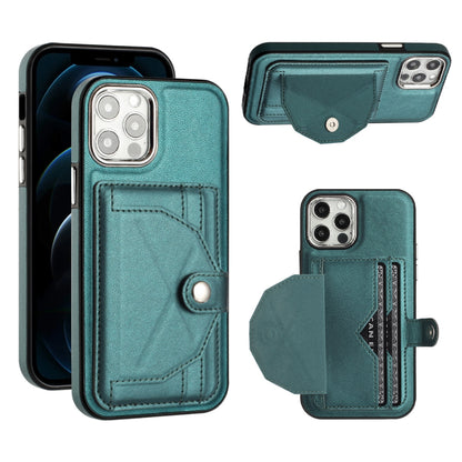 iPhone 12 Shockproof Leather Phone Case with Card Holder - Stylish, Durable, and Convenient