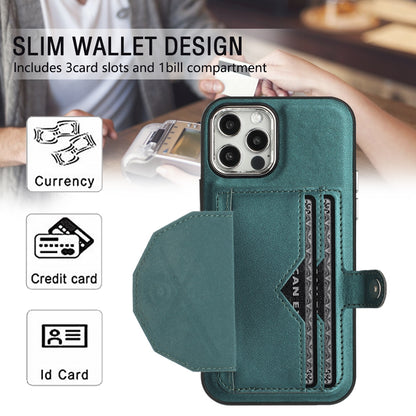 iPhone 12 Shockproof Leather Phone Case with Card Holder - Stylish, Durable, and Convenient