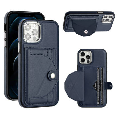 iPhone 12 Pro Shockproof Leather Phone Case with Card Holder - Stylish, Durable, and Convenient