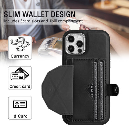 iPhone 12 Shockproof Leather Phone Case with Card Holder - Stylish, Durable, and Convenient