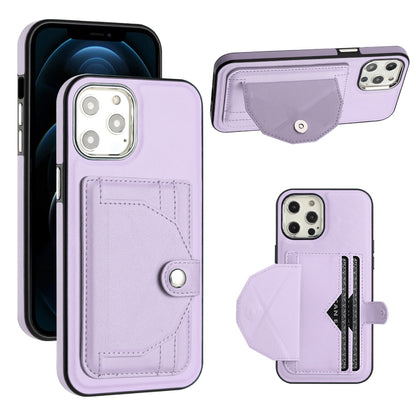 iPhone 12 Pro Max Shockproof Leather Phone Case with Card Holder - Stylish, Durable, and Convenient