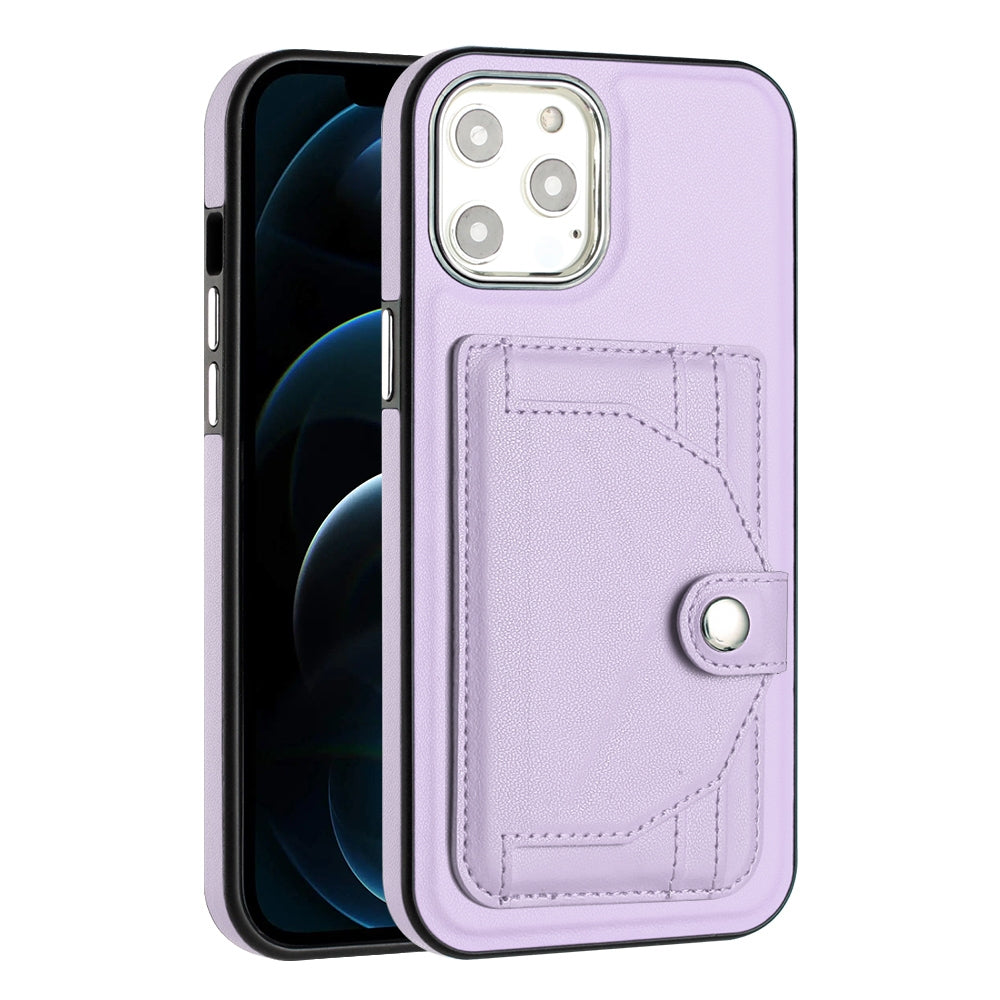 iPhone 12 Pro Max Shockproof Leather Phone Case with Card Holder - Stylish, Durable, and Convenient