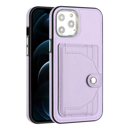 iPhone 12 Pro Max Shockproof Leather Phone Case with Card Holder - Stylish, Durable, and Convenient