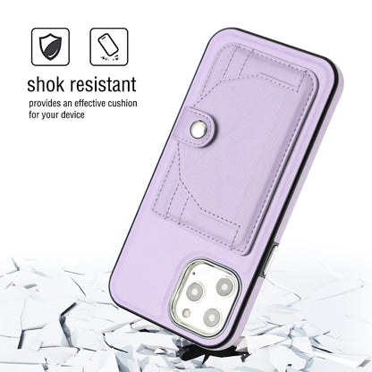 iPhone 12 Pro Max Shockproof Leather Phone Case with Card Holder - Stylish, Durable, and Convenient