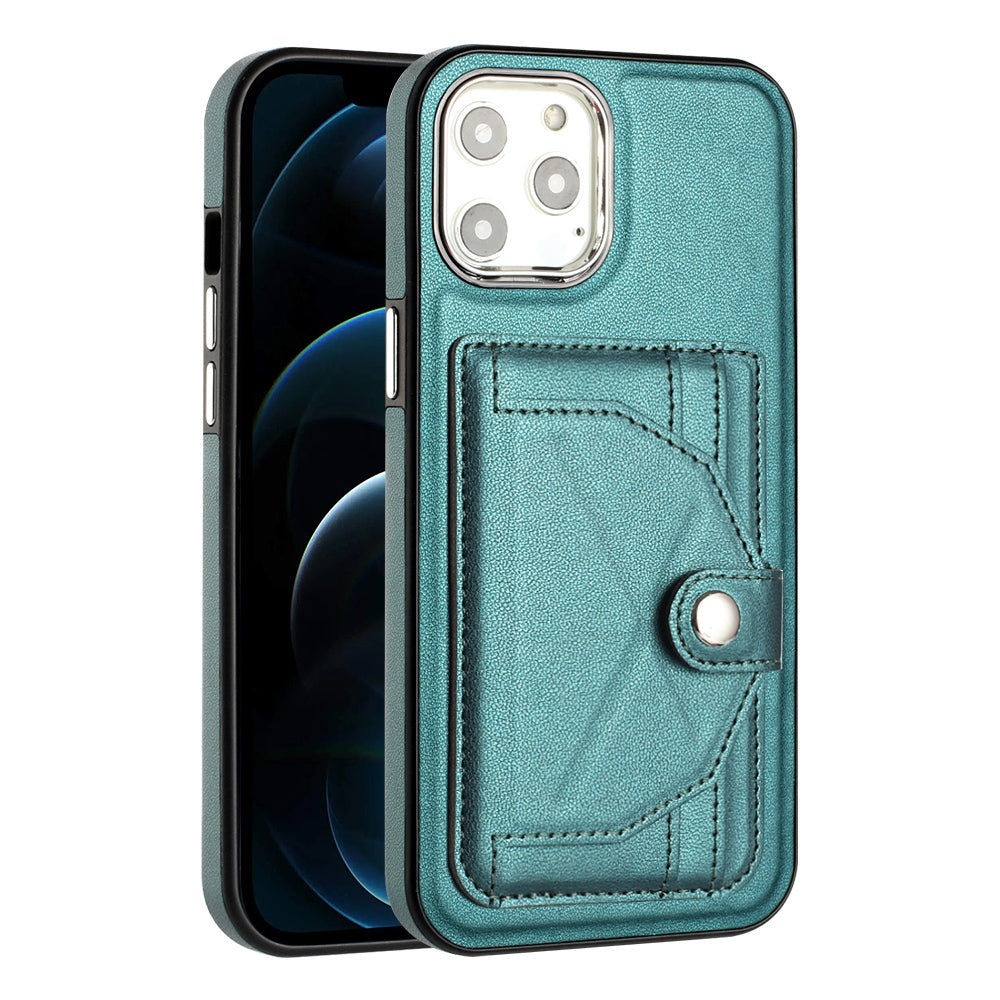 iPhone 12 Pro Max Shockproof Leather Phone Case with Card Holder - Stylish, Durable, and Convenient
