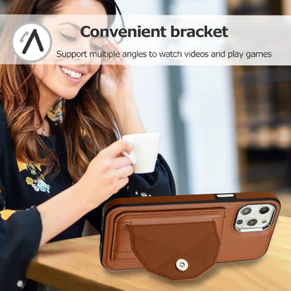 iPhone 12 Pro Max Shockproof Leather Phone Case with Card Holder - Stylish, Durable, and Convenient