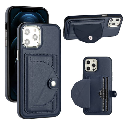 iPhone 12 Pro Max Shockproof Leather Phone Case with Card Holder - Stylish, Durable, and Convenient