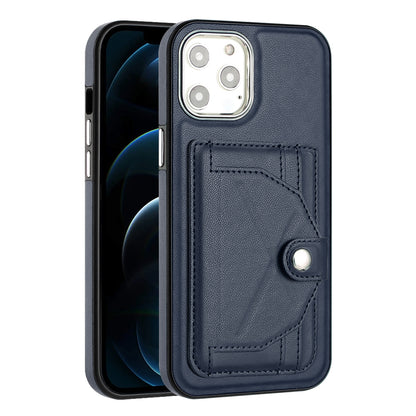 iPhone 12 Pro Max Shockproof Leather Phone Case with Card Holder - Stylish, Durable, and Convenient
